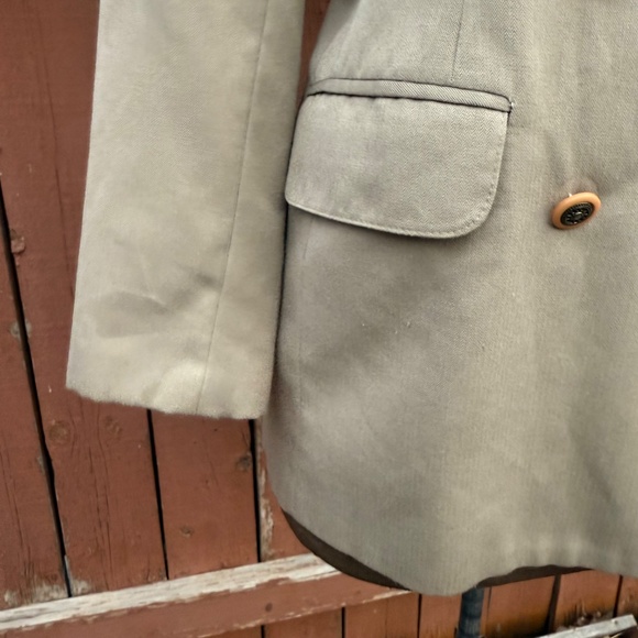 Classic Vintage 90s Oversized Double Breasted Beige Blazer - Picture 7 of 13